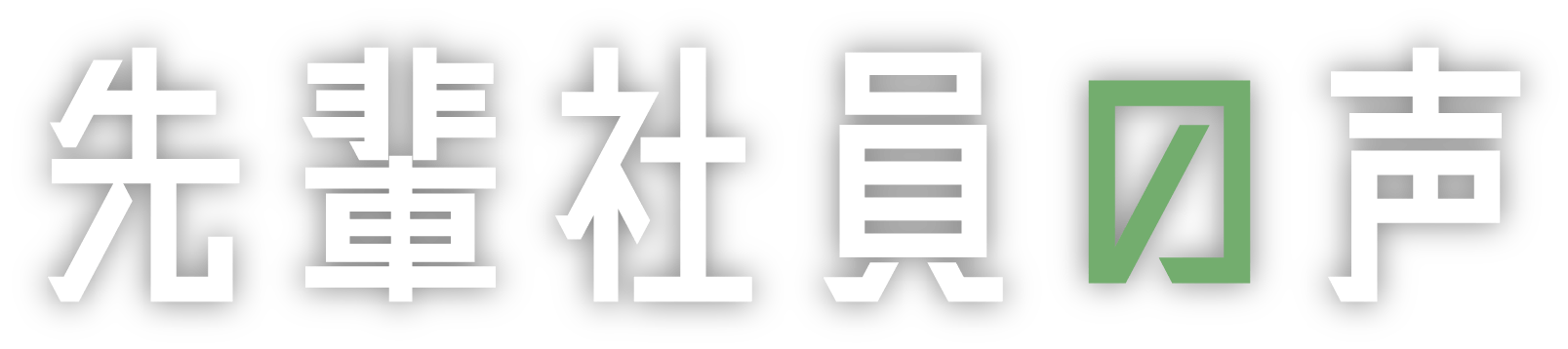 先輩社員の声